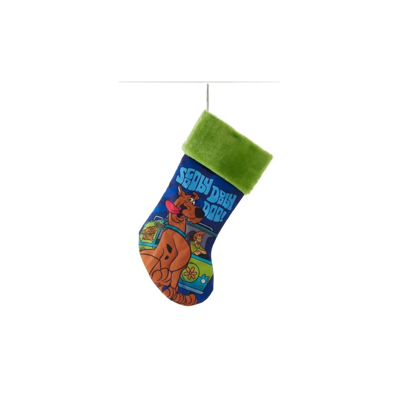 KSA Pack of 4 Scooby-Doo Christmas Stockings with Green Cuff 19"